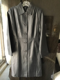 NEW!!! Black Leather Coat