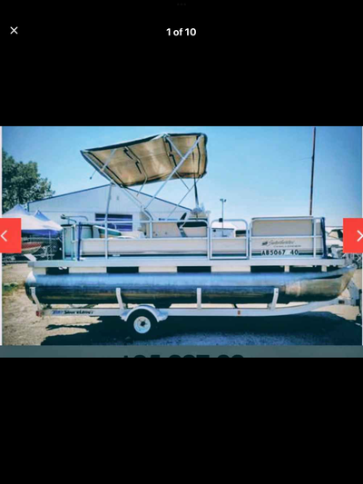 1997 18 FOOT GODFREY SWEETWATER SERIES PONTOON. YAMAHA 40 HP 2 STROKE MOTOR (Engine model 40MS HV)....