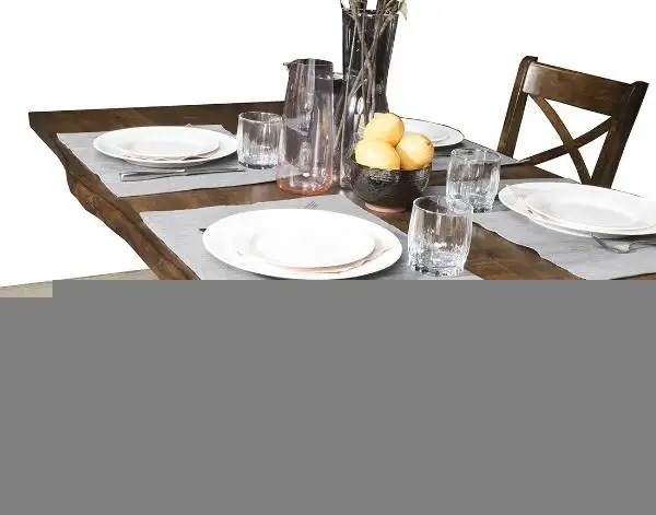 Solid Wood Live Edge Dining Table and 4 Chairs in Couches & Futons in Vancouver - Image 6