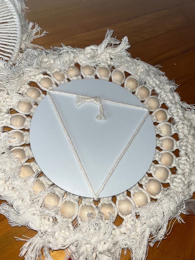 Set of two beaded and thread decorative mirror/miroir Décoration intérieure et accessoires