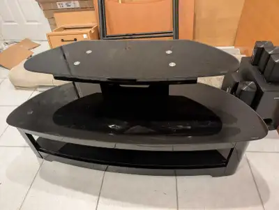 Modern Black Glass TV Stand, View more