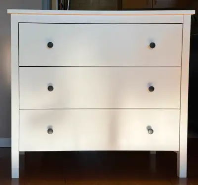 IKEA 3-drawer chest, white/anchor/unlock-function, View more