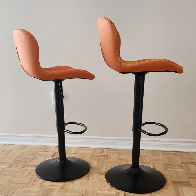 Bar Stools, Set of 2, Swivel Height Adjustable in Chairs & Recliners in City of Toronto - Image 4