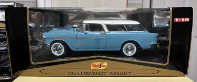*** PRICE REDUCED *** 1/18 Scale Maisto Premiere Edition 1955 Chevy Nomad Diecast Car (Blue) * Brand...