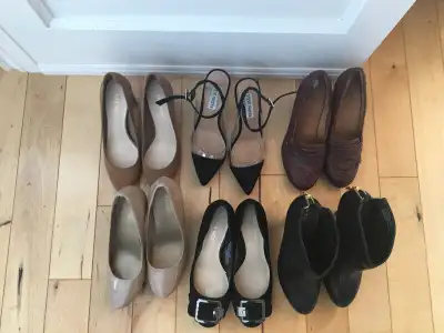 Nine West, Clark's, Steven Madden, Naturalizer, Me Too New York (MTNY) some brand new, some worn onc...