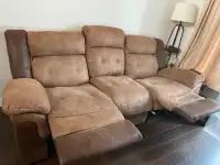 3 seater sofa with built-in recliner