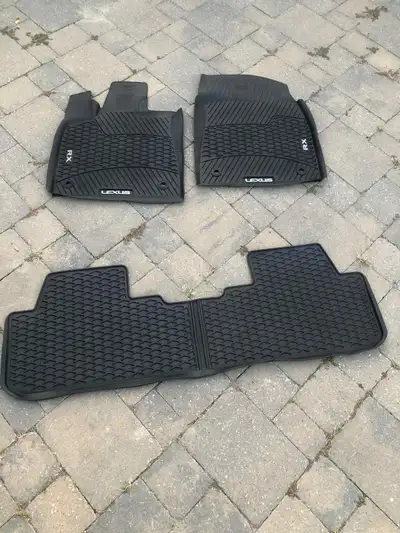 First set ... Lexus RX 350 Brand NEW factory LEXUS rubber floor mats Not used, NEW, NOT used Fit Lex...