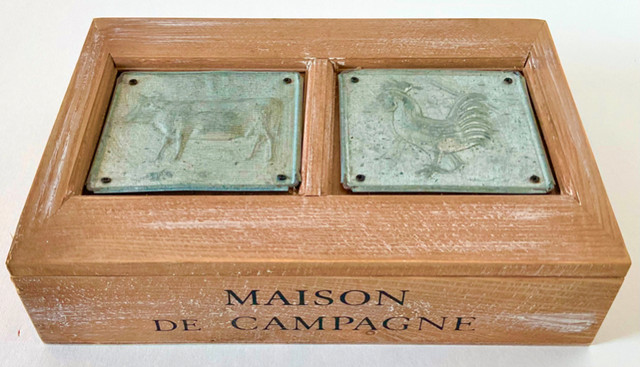 Collection Décoration Boîte en bois "Maison de campagne" dans Art et objets de collection  à Lévis