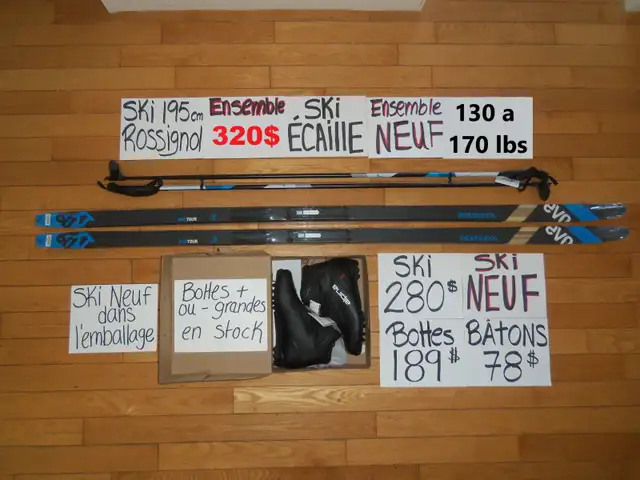 Ensembles kits de ski de fond écaille ENSEMBLES NEUF in Ski in Drummondville - Image 4