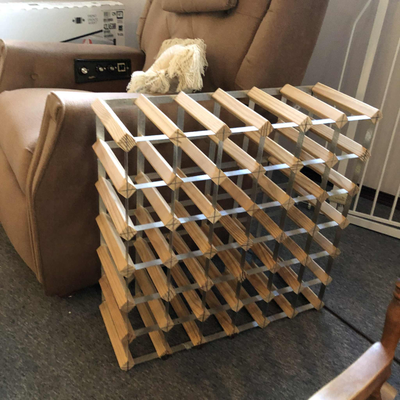 Solid Wood Wine Rack – Brand New, View more