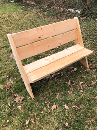 Outdoor bench- New , real wood