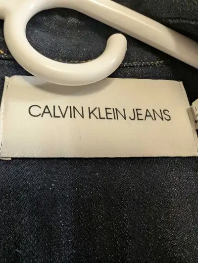 New Calvin Klein jean jacket size large, View more