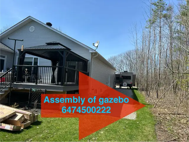 Installing a gazebo in Patio & Garden Furniture in Oakville / Halton Region - Image 5