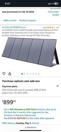 Allpowers 400w solar panels