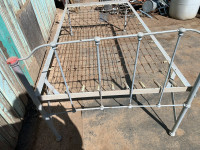Antique Folding Wrought Iron Bed/Cot