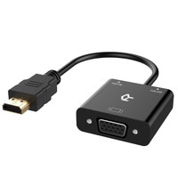 Rankie HDMI to VGA Adapter with 3.5mm Audio Port