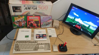 Commodore Amiga 500, HDMI Video, Game Sleeves!