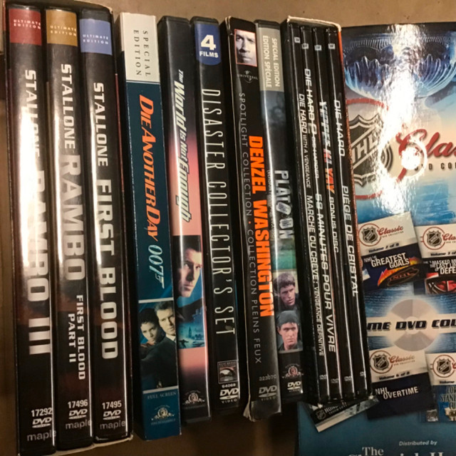 Boxed DVD Sets such as Rambo, Die Hard, Hockey & 007 in CDs, DVDs & Blu-ray in Bridgewater