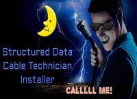 Professional Structured Cable installer Cable puller technician