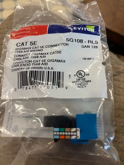 CAT 5 connectors, View more