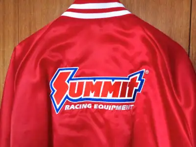 Racing Red Nylon SPORT JACKET Waterproof Elastic Cuffs—Made USA, View more