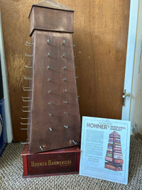 Replica Hohner harmonicas revolving display stand