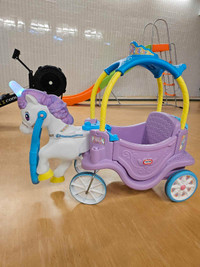 Little Tikes magical unicorn carriage ride on