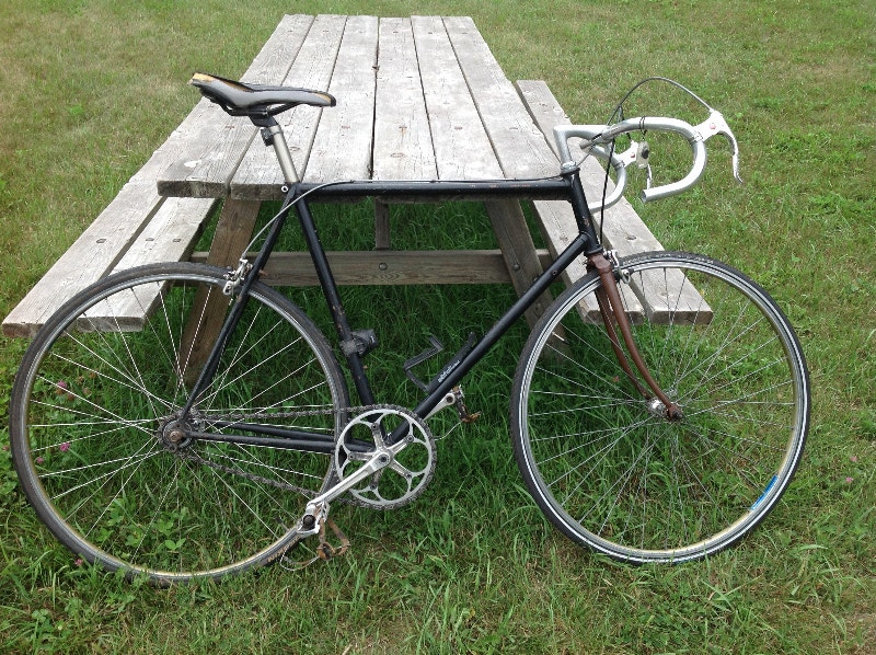 VINTAGE Bianchi road bike (80s) single speed with copper frame Road