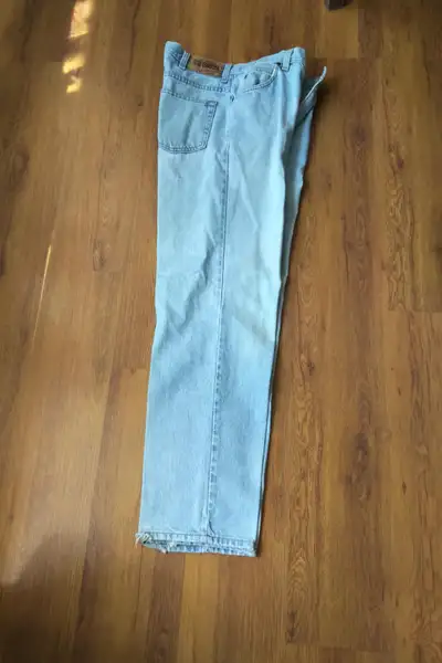 USED STONE WASHED DENIM PANTS, View more