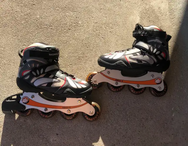 Mongoose ABEC-5 Inline Skates Roller Blades Mens Size 8, Aluminu in Skates & Blades in City of Toronto - Image 7