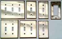 Brass Plated Switch Plates