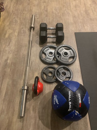 Weights and exercise equipment 