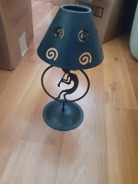 Tribal tea light lamp style candle holder
