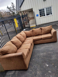 Brown Sectional Couch Living Room Furniture Sofa Set FREE DELIVE