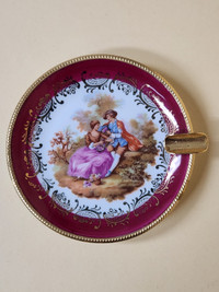 Vintage Limoges Fragonard Courting Couple Ashtray