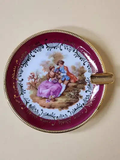 Vintage Limoges Fragonard Courting Couple Ashtray, View more