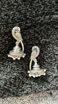 Crafted to perfection, Brass parrot Jhumkas
