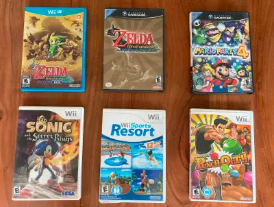 Nintendo Gamecube, Wii, and Wii U games, View more