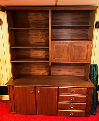 MCM - Mid Century Modern wall unit, credenze, bar cabinet/buffet, (call it what you want). Original...