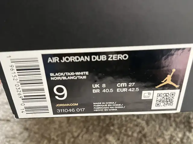 Mens Jordan Dub Zero Shoes, Size 9. in Men's Shoes in Kitchener / Waterloo - Image 5
