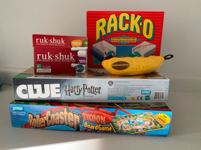 BOARD GAMES - 5 Assorted Games - Great Clean Condition in Toys & Games in Belleville