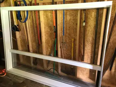 Front Door Frame w Left Side Window Brand New w Used Front Door, View more