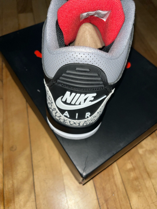 Jordan 3 rétro black cement dans Chaussures pour hommes  à Ville de Montréal - Image 4