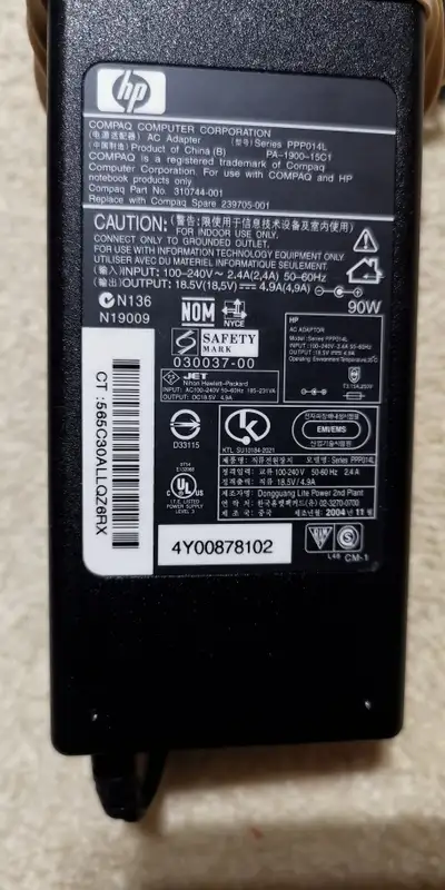 POWER ADAPTERS ORIGINAL FOR LAPTOPS DELL, HP, TOSHIBA, View more