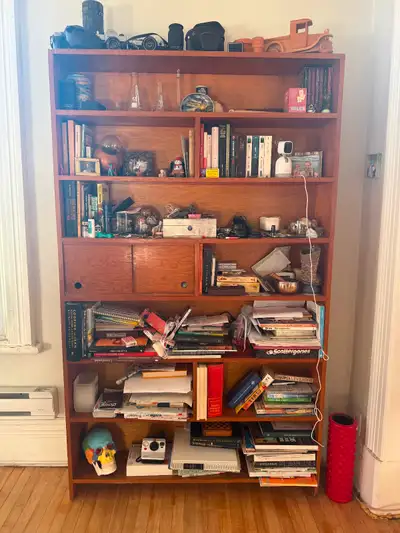 Vintage wooden bookshelf for sale, View more