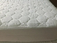Cover for Mattress, Quilted Fitted Size Double, White