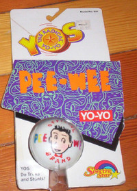PEE WEE HERMAN YO YO mint on card Spectra Star 1988 - new!