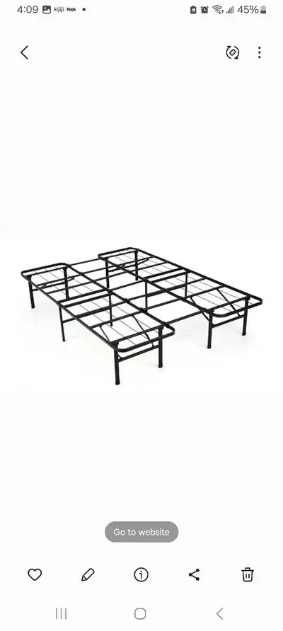 Metal bed frame, View more