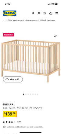 IKEA crib