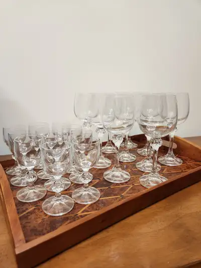 Bohemian Crystal Glasses set, View more